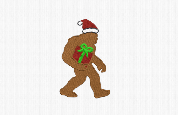 Bigfoot with Christmas Present