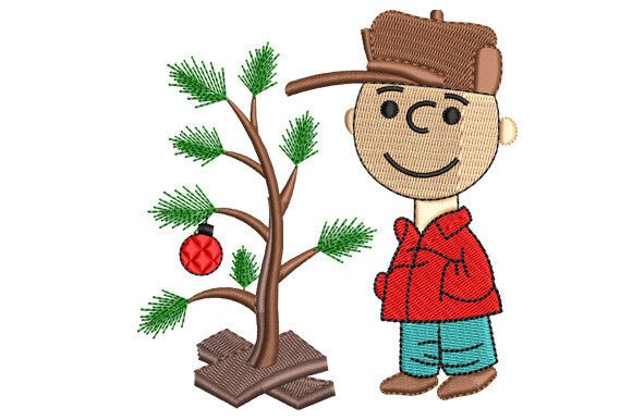 Christmas Boy With Christmas Plant