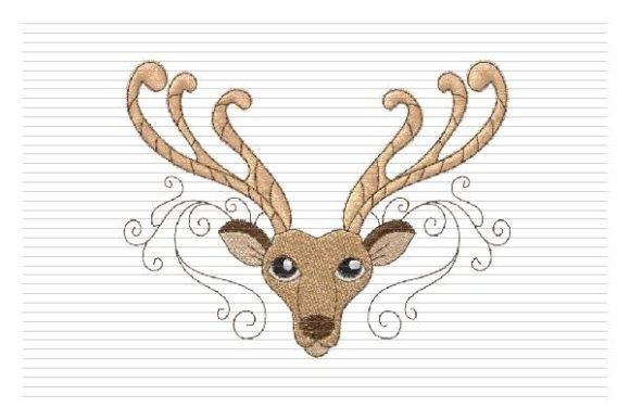 Christmas Deer Face Cute Reindeer