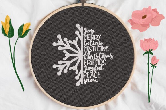 Joy Merry Believe Mistletoe Christmas Friends