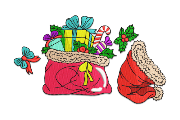 Santa Christmas Gift Bag