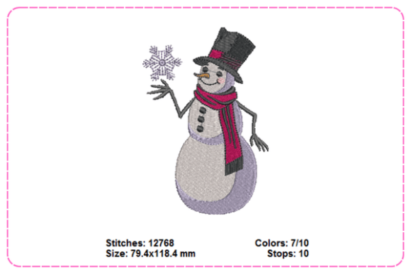 Snowman Embroidery Designs